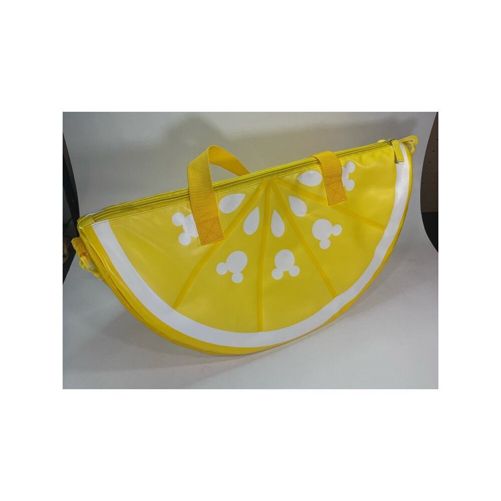 Disney Store Mickey Mouse Lemon Slice Wedge Cooler Bag Insulated 20" Summer Tote